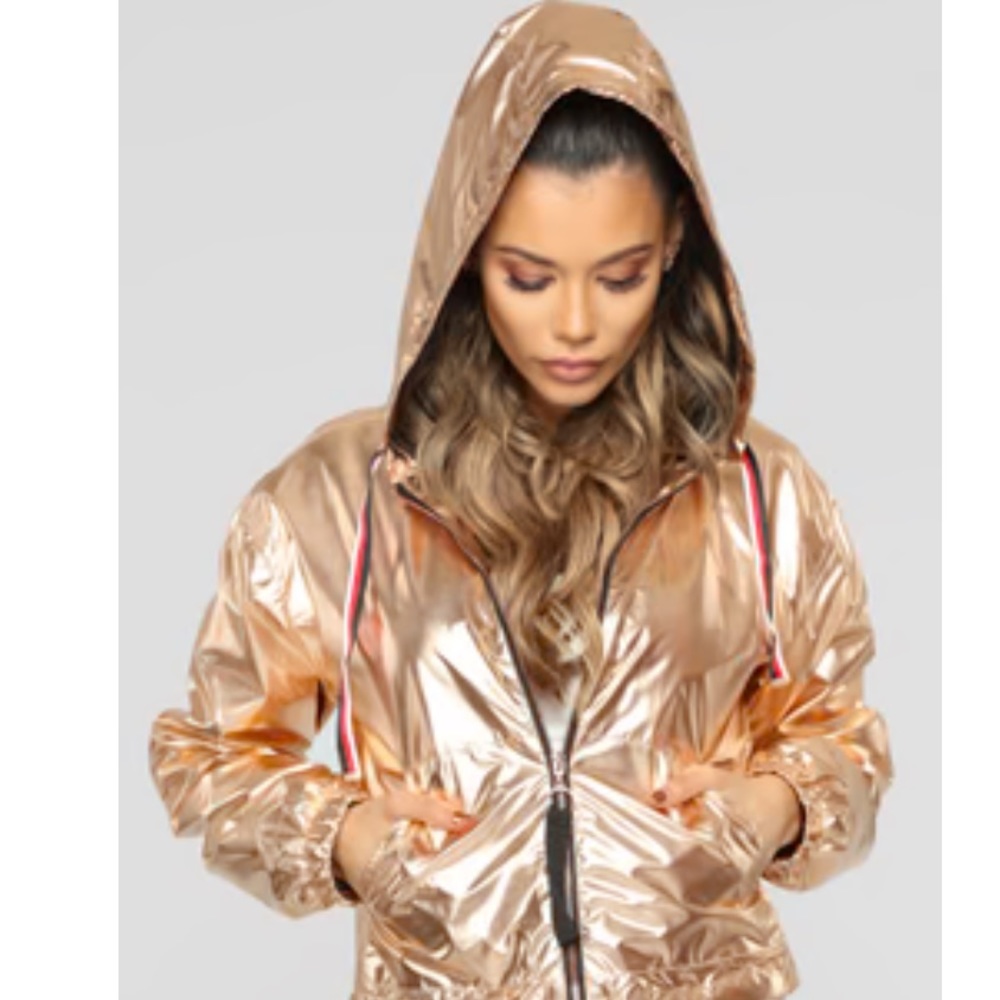 Fashion nova here to be noticed windbreaker jacket brand new